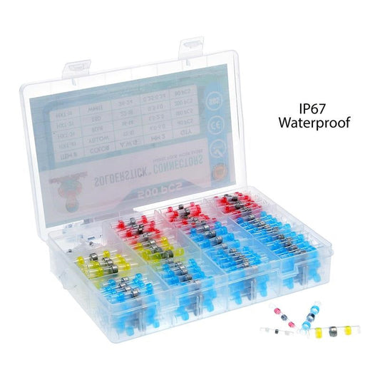 Haisstronica Solder Connectors – Waterproof Heat Shrink Tubing Connectors with Self-Soldering Function